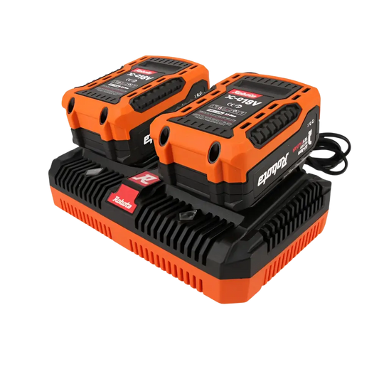 Robota DC-DXH18V akun pikalaturi robotan 18V oransseilla mustilla akuilla