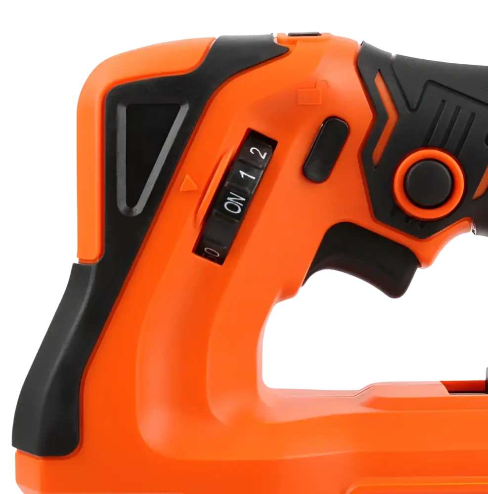 Robota dc-g218v akkurasvaprässi runko oranssi ja musta johdoton porakone teksturoidulla otteella ja tilavalitsimella