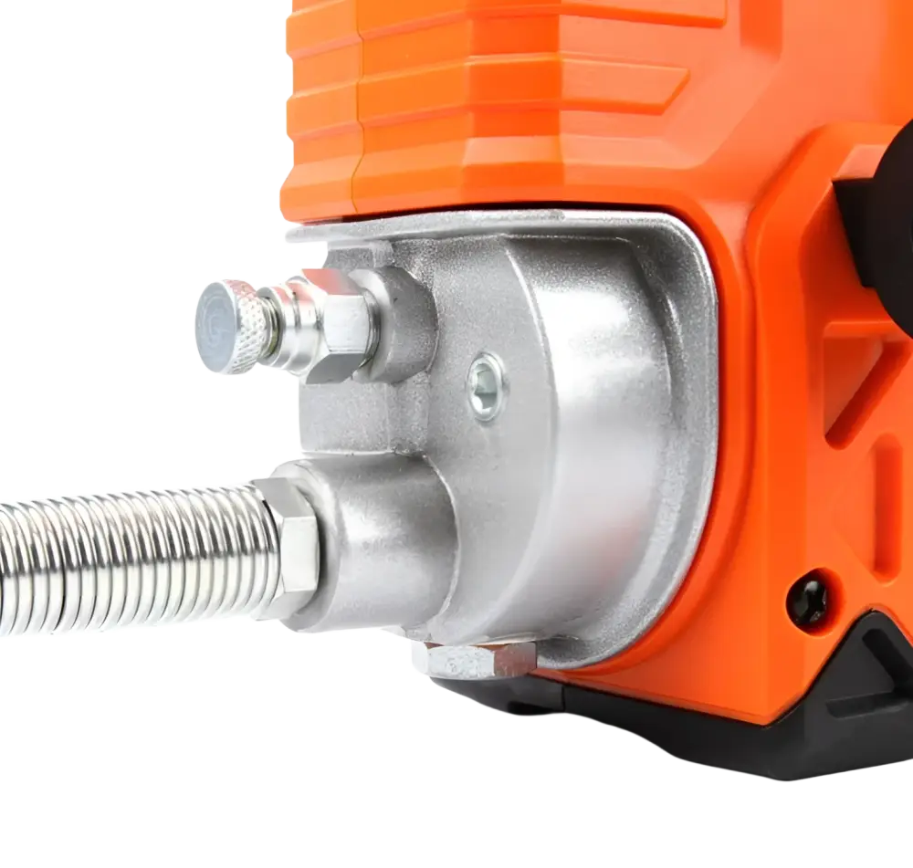 Robota dc-g218v akkurasvaprässi runko oranssi musta sähköinen rasvavasara metallisella hopeanvärisellä suuttimella