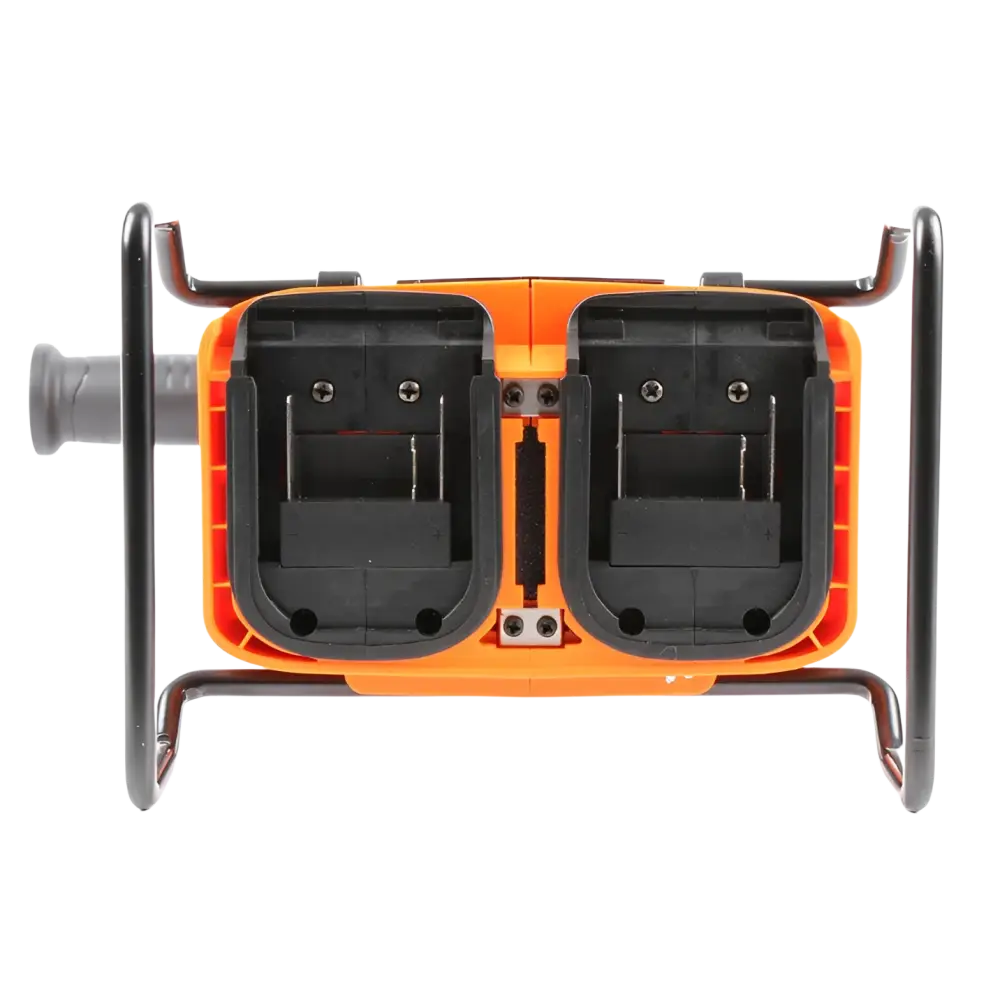 Robota dc-g36v akkukulmahiomakone 230mm dual-akun laturi oranssi musta metallirunko
