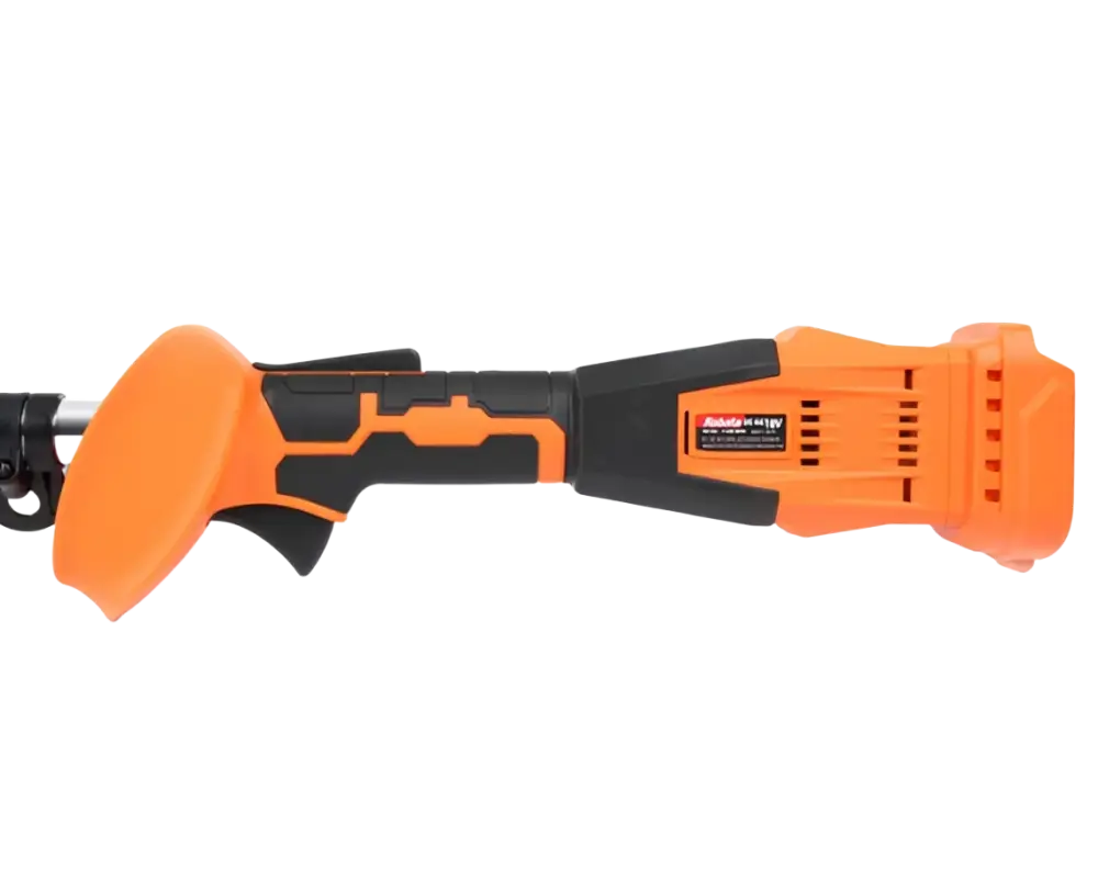Robota dc-gc18v akku kevytraivaussaha oranssi musta ergonominen kahva akkutrimmeri kolmella erilaisella vaihtopäällä
