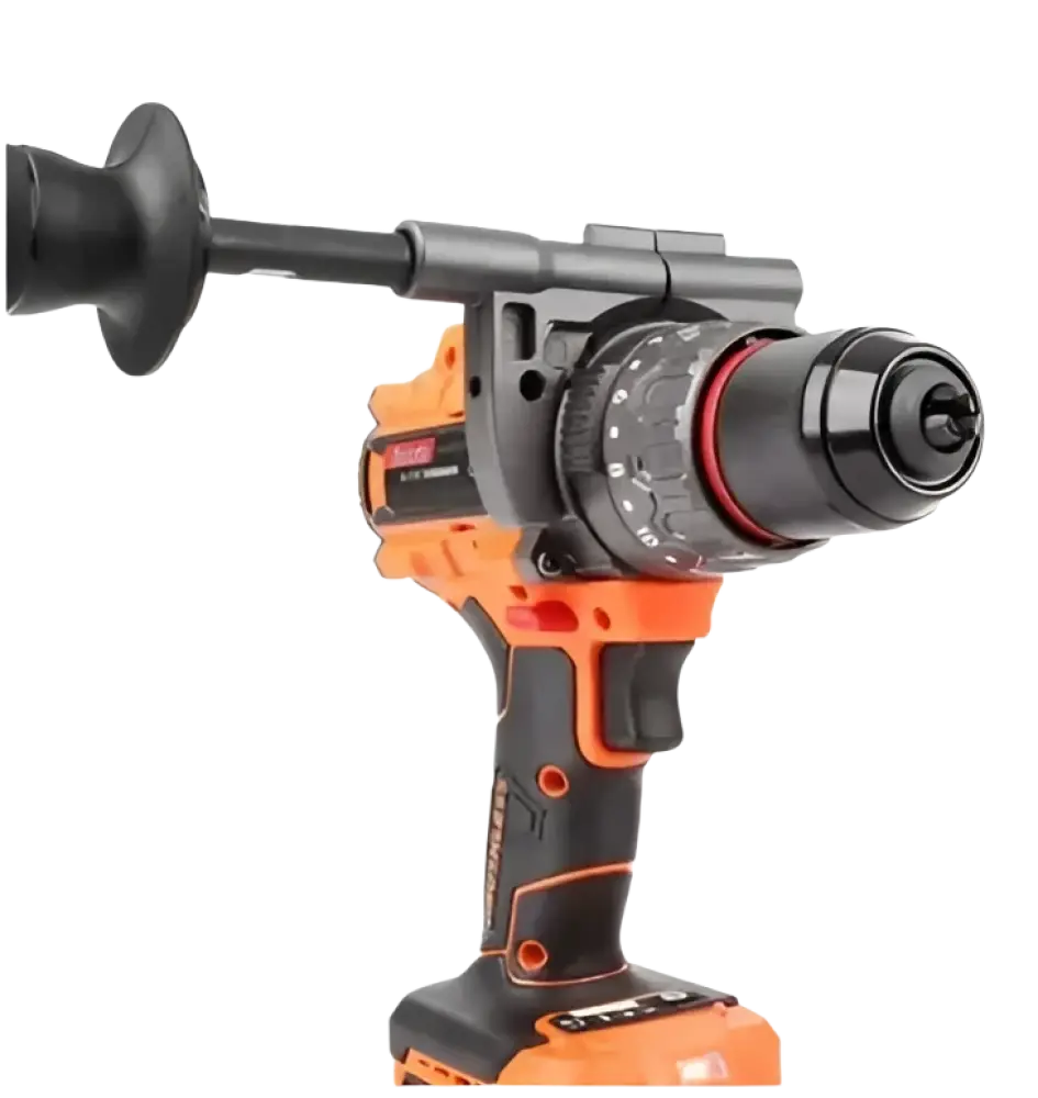 Robota dc-it218v orange and black 18v akkuporakone with chuck keyless design and attached bit holder