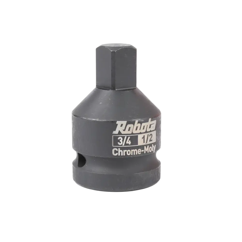 Robota dc-iw218v iskevä akkumutterinväännin 3/4 musta chrome-moly 3/4-1/2 tuuman hylsyadapteri