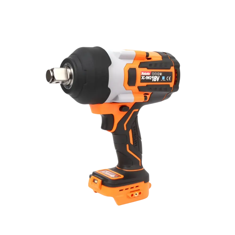 Robota dc-iw218v iskevä akkumutterinväännin 3/4 oranssi ja musta teksturoidulla kahvalla