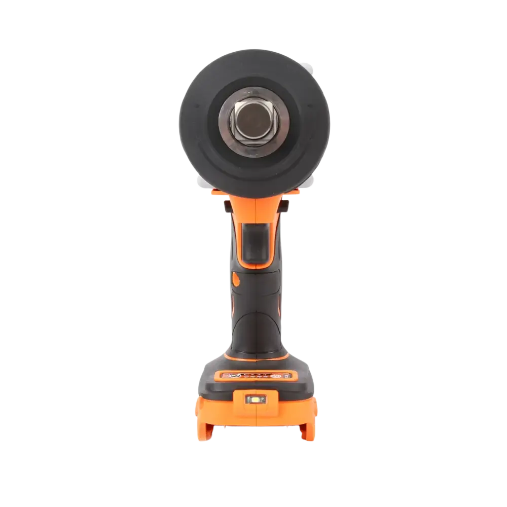 Robota dc-iw218v iskevä akkumutterinväännin oranssi musta teksturoitu kahva ja metallinen kiinnitysmekanismi