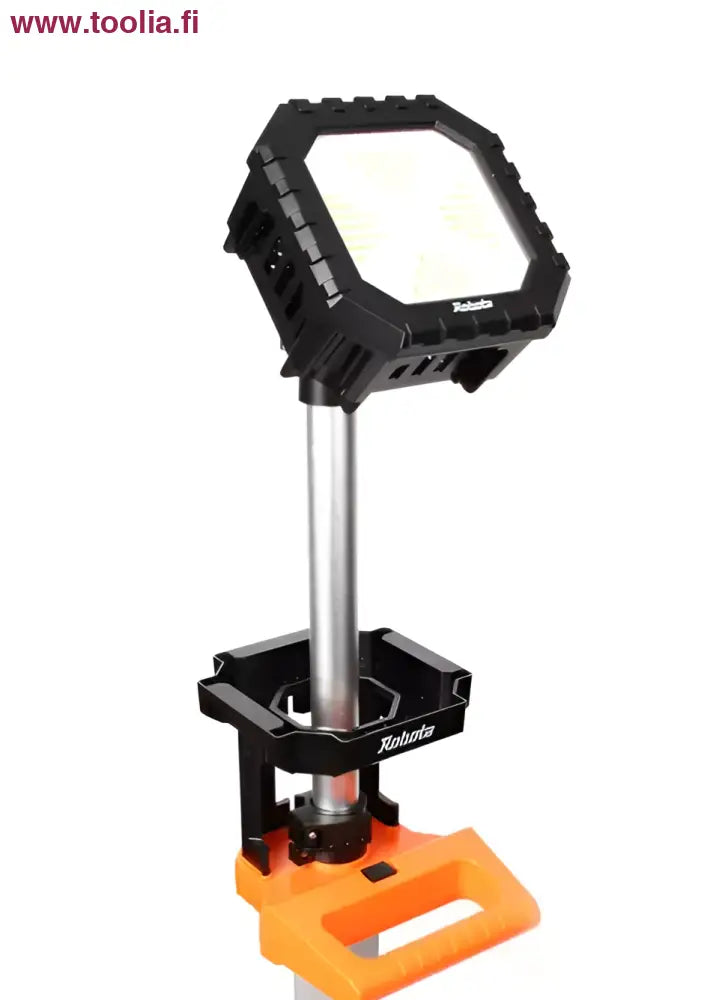 Robota kokoontaittuva työvalo, musta-oranssi, 120 LED, nelitasoinen tehonsäätö