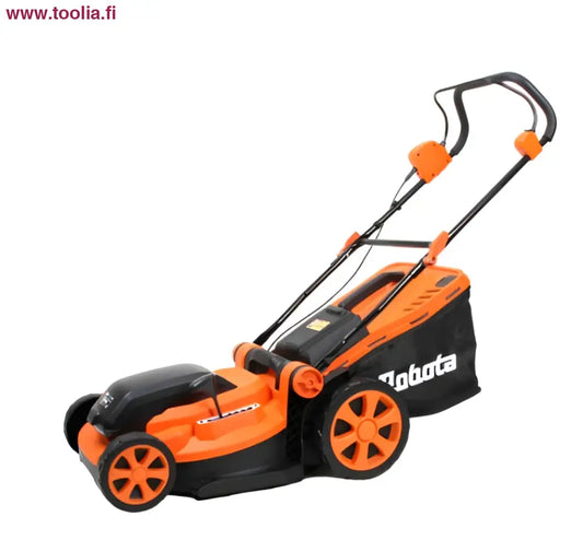 Näppärä akulla toimiva ruohonleikkuri Robota DC-LM36V oranssi-musta robotti