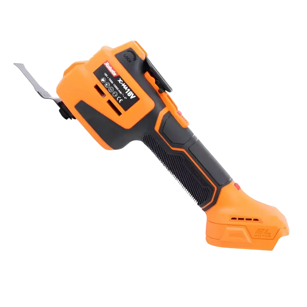Robota dc-ma18v akkumonitoimityökalu oranssi ja musta johdoton värisevä työkalu metalliterällä