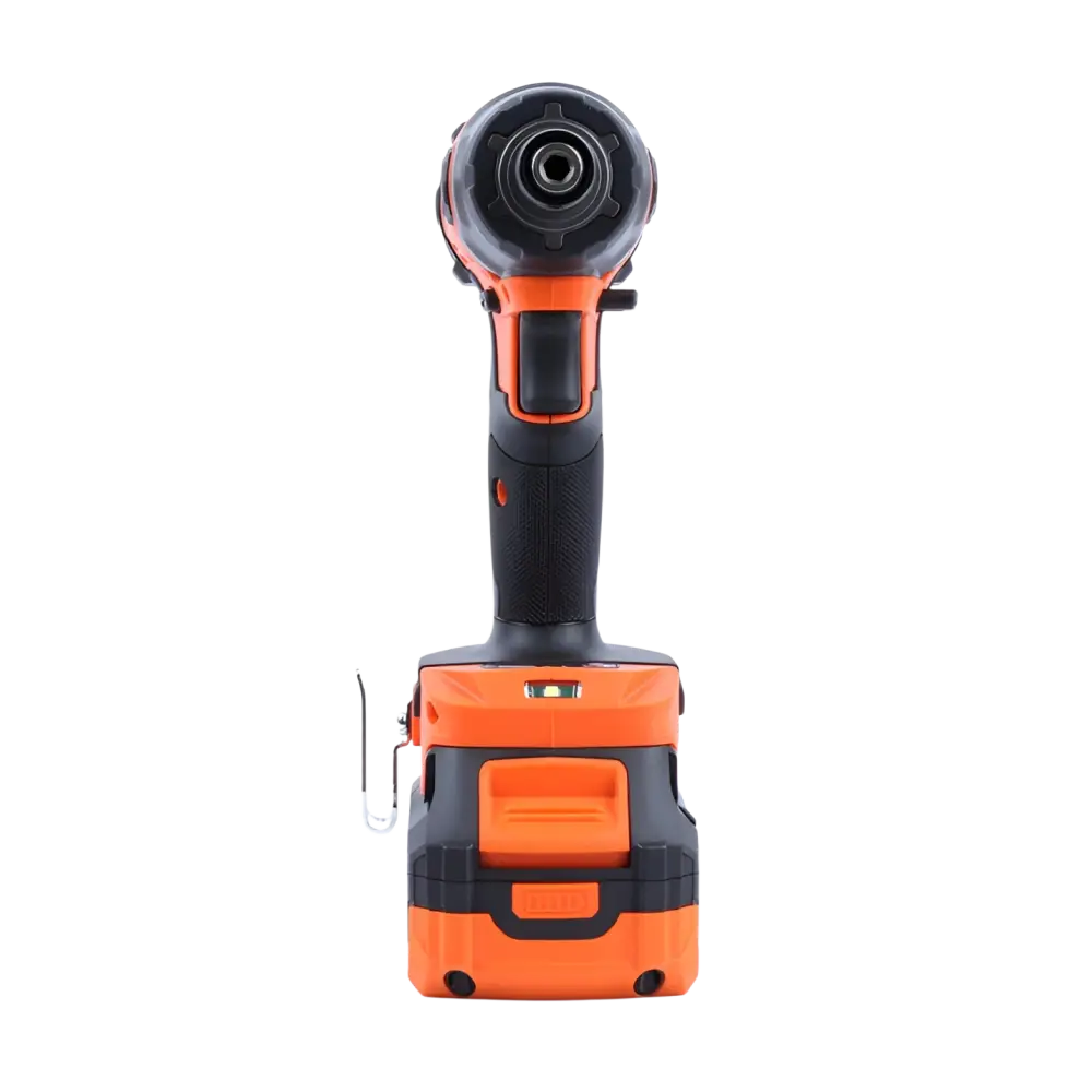 Robota dc-qt18v oranssi ja musta tehokas 18v iskevä akkuruuvinväännin teksturoidulla kahvalla