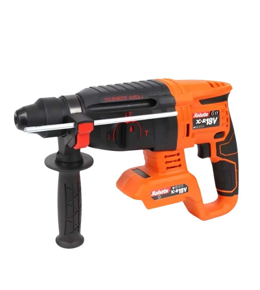 Robota dc-r 18v akkuporavasara sds+ runko oranssi ja musta teksturoidulla kahvalla