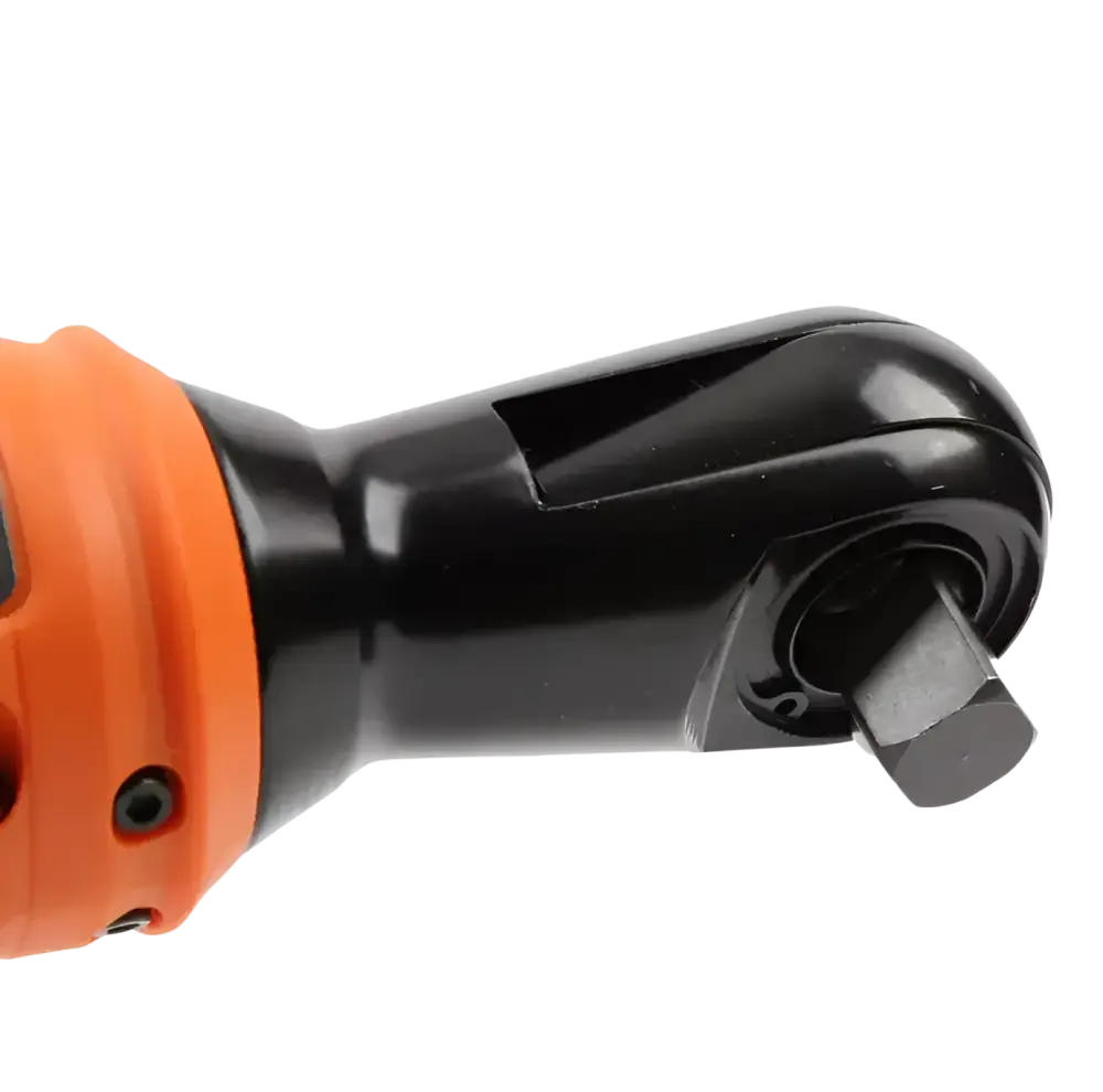 Robota dc-r18v akkukäyttöinen räikkäväännin oranssi ja musta 1/2 tuuman kuusikulmainen kärki makita akulla