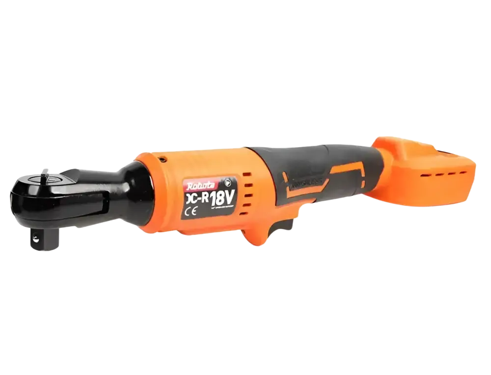 Oranssi ja musta robota dc-r18v 1/2 akkukäyttöinen räikkäväännin makita akulla kovaan työhön