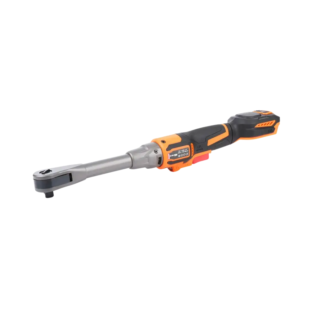 Robota dc-ra18v akkuräikkä ½’ oranssi musta puolen tuuman vääntiöllä ja led-työvalo helpottaa työskentelyä