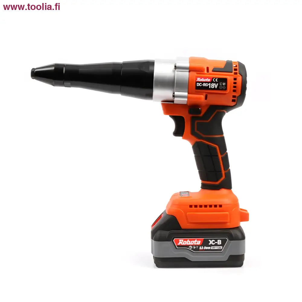 Robota DC-RG18V popniittipyssy 18V oranssi-musta akkotyökalu