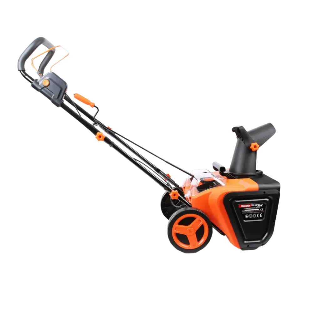 Robota dc-sb36v akkulumilinko oranssi-musta lumen puhdistukseen varustettuna aisalla, pyörillä ja suuttimella