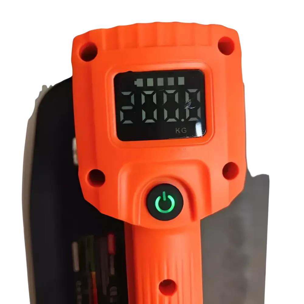 Robota dc-scl18v akkuimukuppi runko oranssi digitaalivaaka vihreällä virtapainikkeella ja mustalla näytöllä 20.00 kg makita lxt 18v