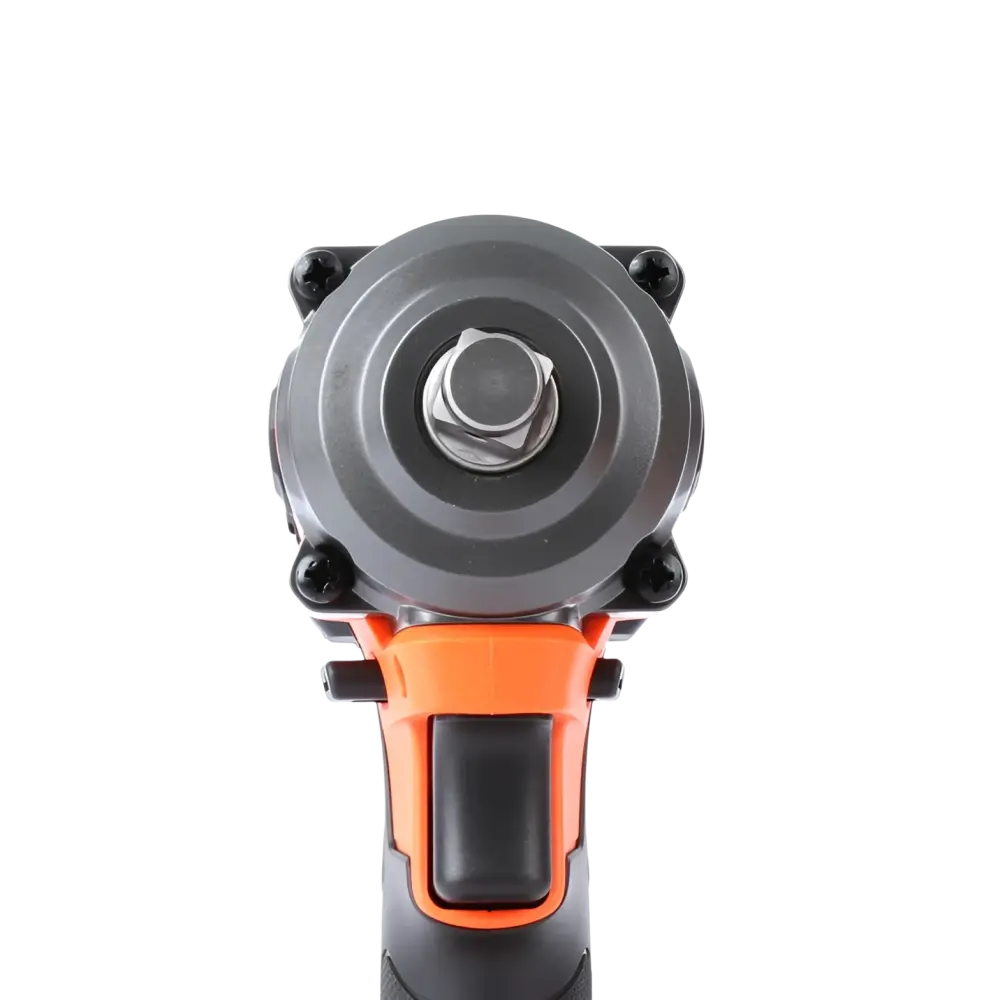 Robota dc-siv18v oranssi ja musta iskevä mutterinväännin ½ tuuman metallisella kuusikulmaisella hahlolla