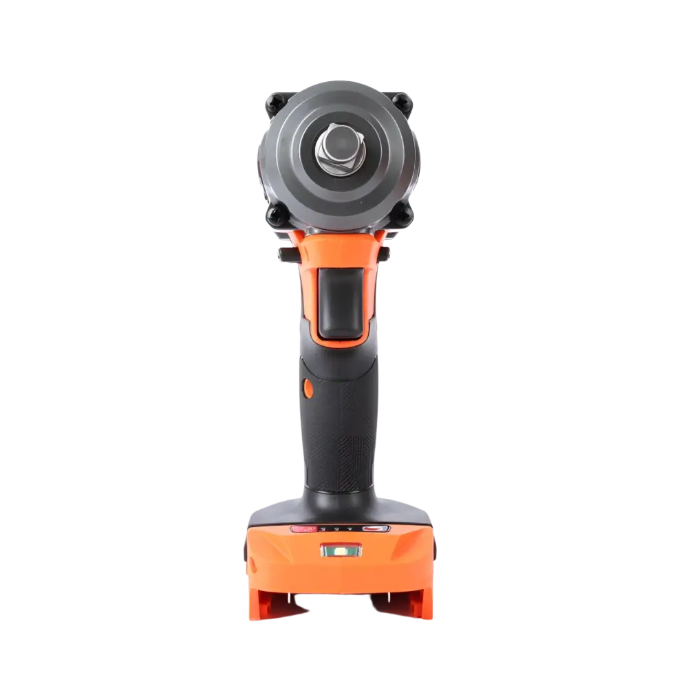Robota dc-siv18v oranssi ja musta iskevä mutterinväännin mattapintaisella kahvalla ja päällysteellä