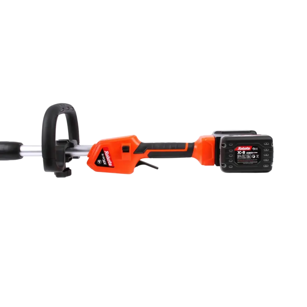 Robota akkulapio dc-ss36v oranssi musta johdoton pensasleikkuri ergonomisella otteella ja irrotettavalla akulla