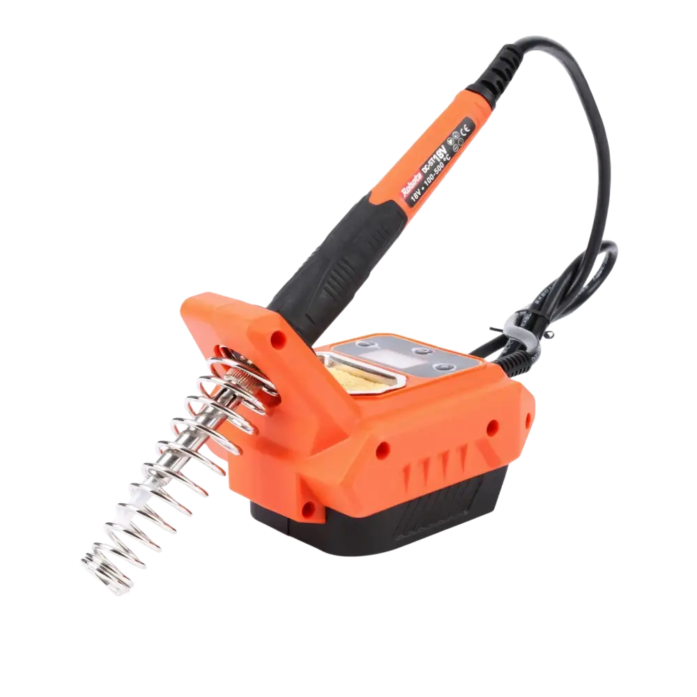 Robota dc-st18v akkujuotosasema oranssi-musta elektrinen akkukäyttöinen juotosasema säädettävällä lämpötilalla