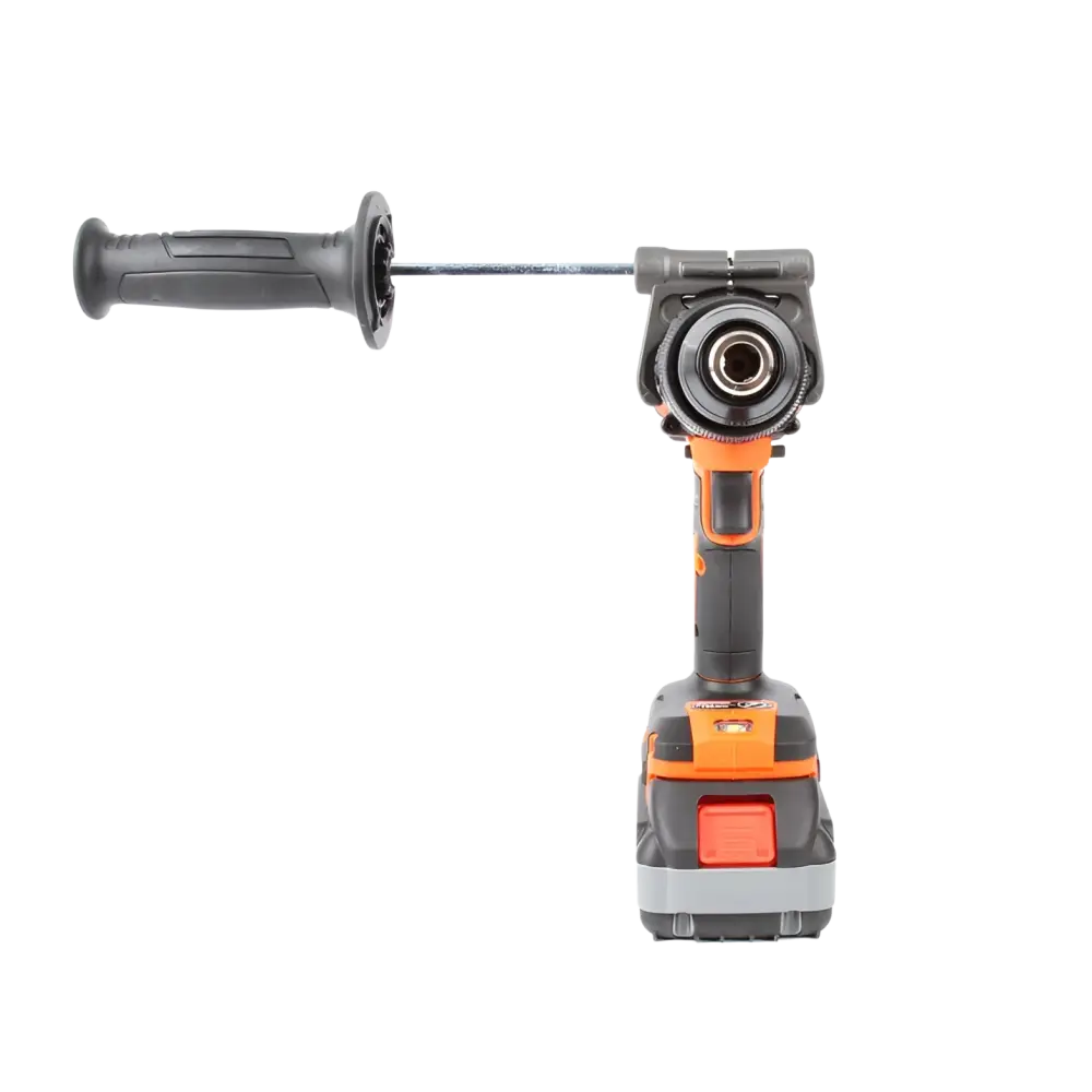 Robota dc-wi18v iskevä akkuporakone kahvalla musta ja oranssi metallisella karalla ja rungolla