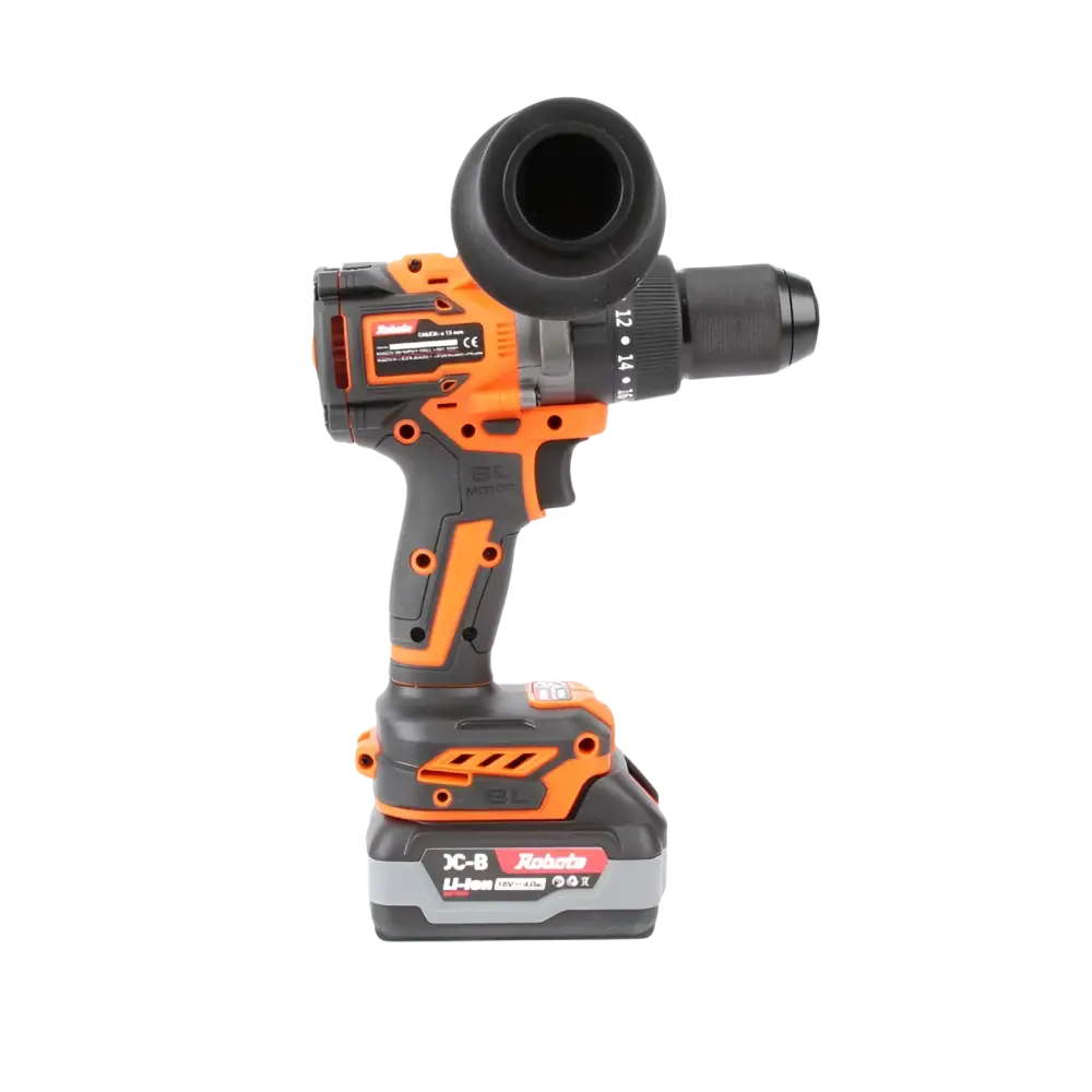 Robota dc-wi18v iskevä akkukone kahvalla oranssi musta väri 9v akkupaketilla runko