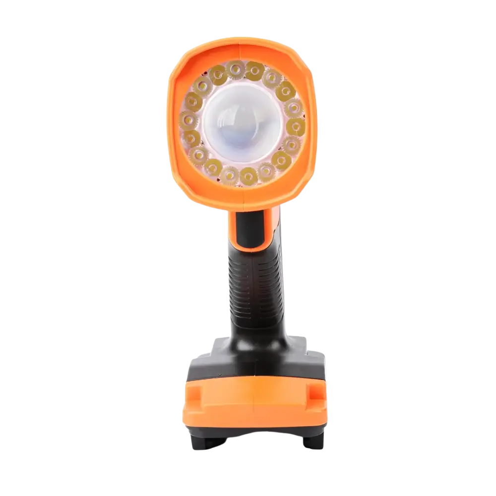 Robota dc-wl18v akkutyövalo oranssi musta käsivalaisin led-valopyörä makita-kompatible
