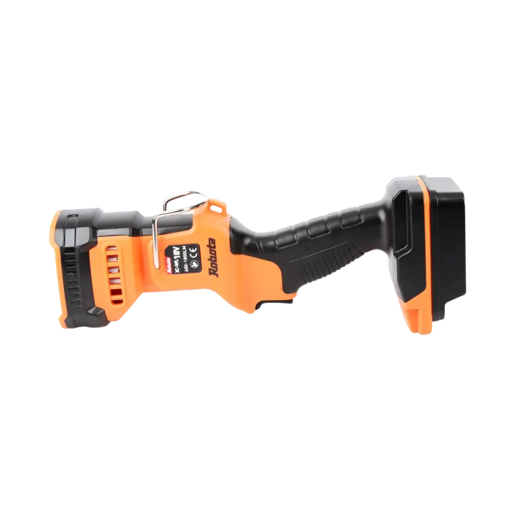 Orange ja musta robota dc-wl18v akkutyövalo cordless drill driver teksturoidulla kahvalla makita-malli