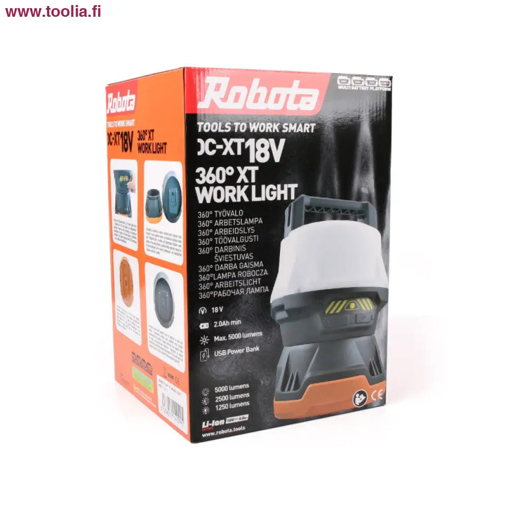 Robota DC-XT18V 360 graders arbetslampa