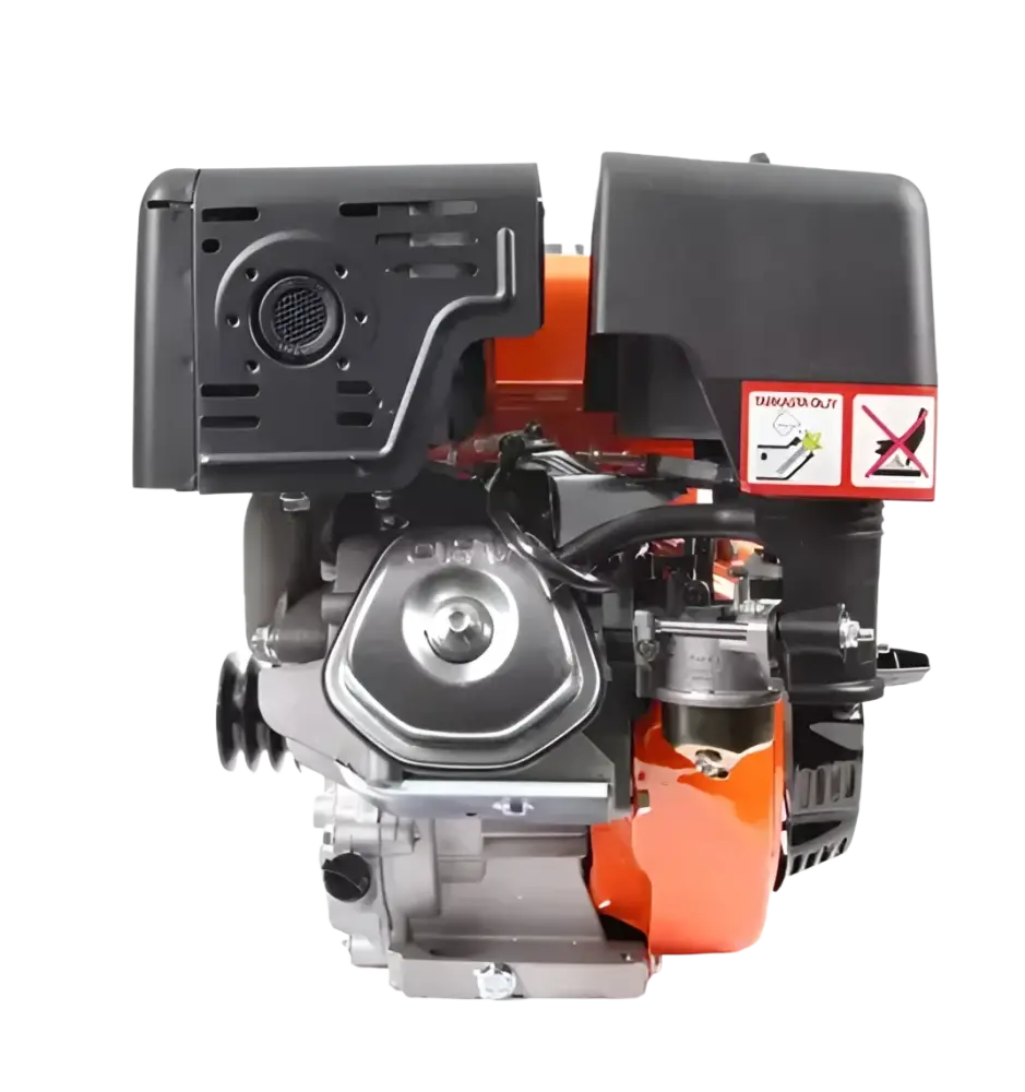 Oranssi ja musta robota irtomoottori e389 13hp nelitahtimoottori metalliosilla