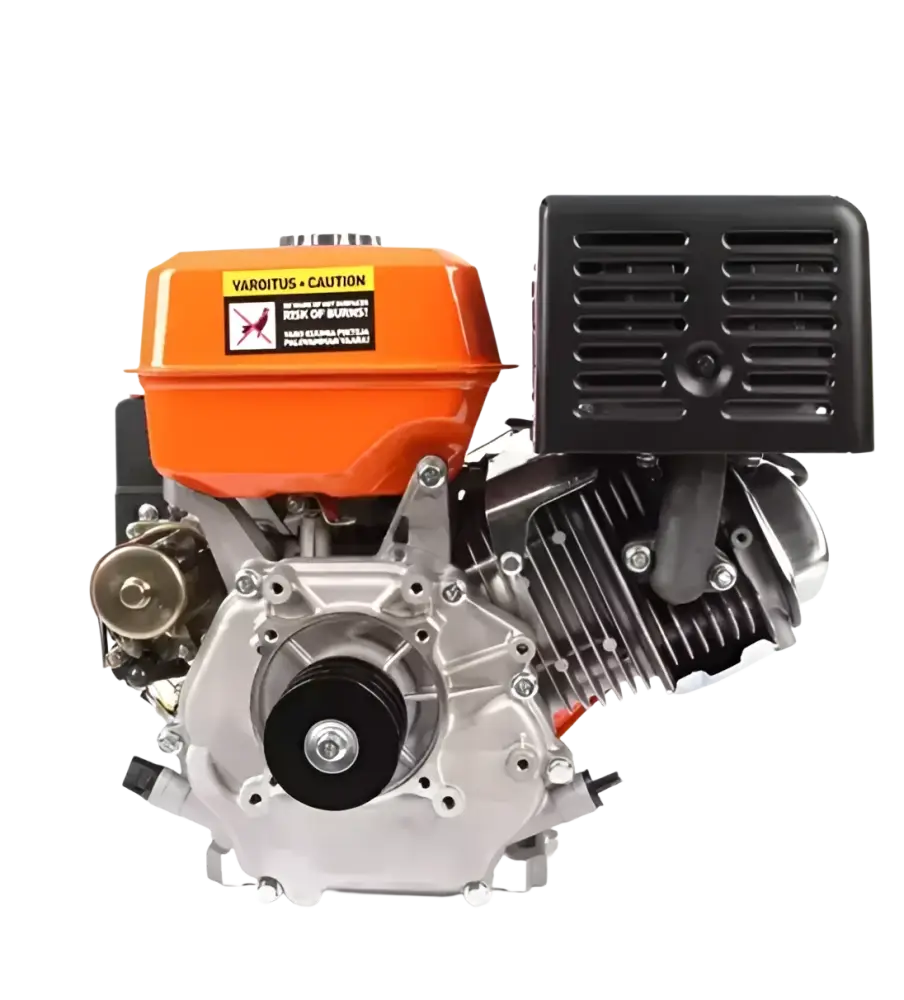 Orange ja musta robota irtomoottori e389 13hp 4-tahti bensiinimoottori metallikomponenteilla