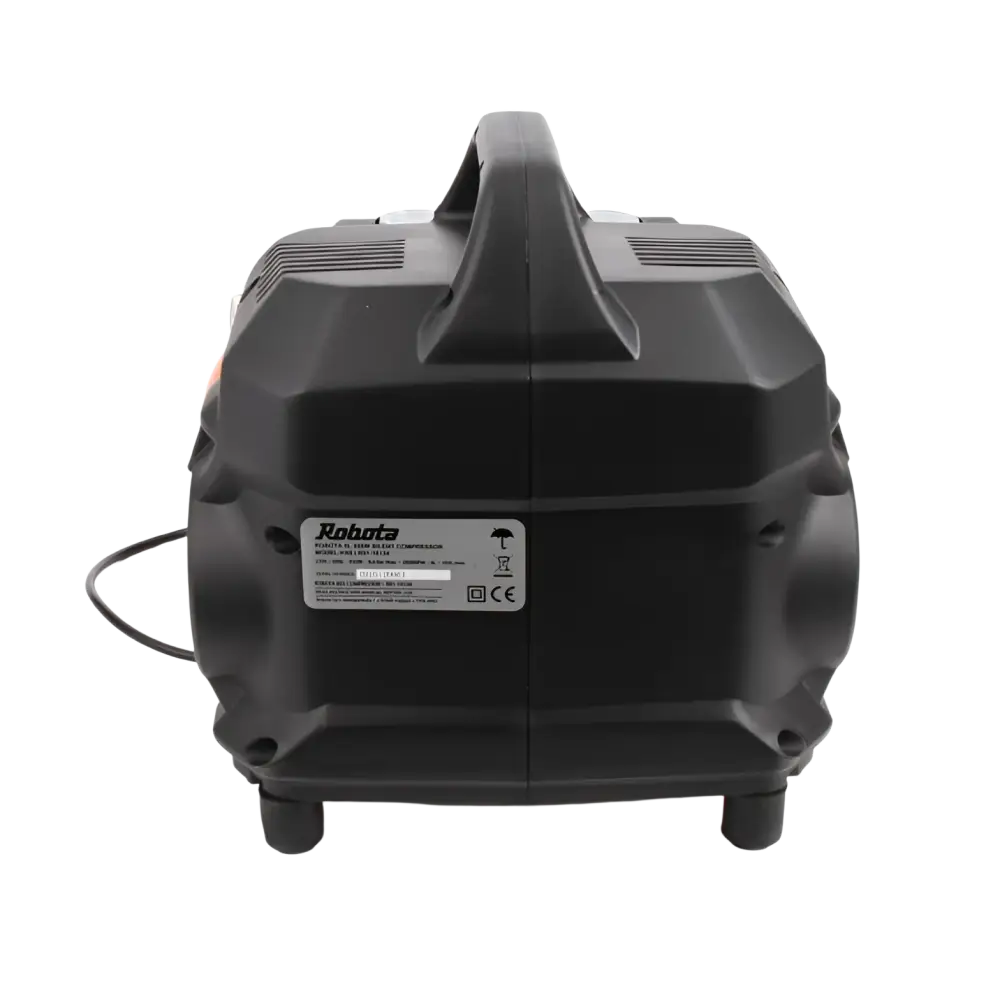 Mustan muovinen robota k6s kompressori 6l 850w hiljainen tukeva kahva ja ilmanvaihtoaukot bar maksimipaine