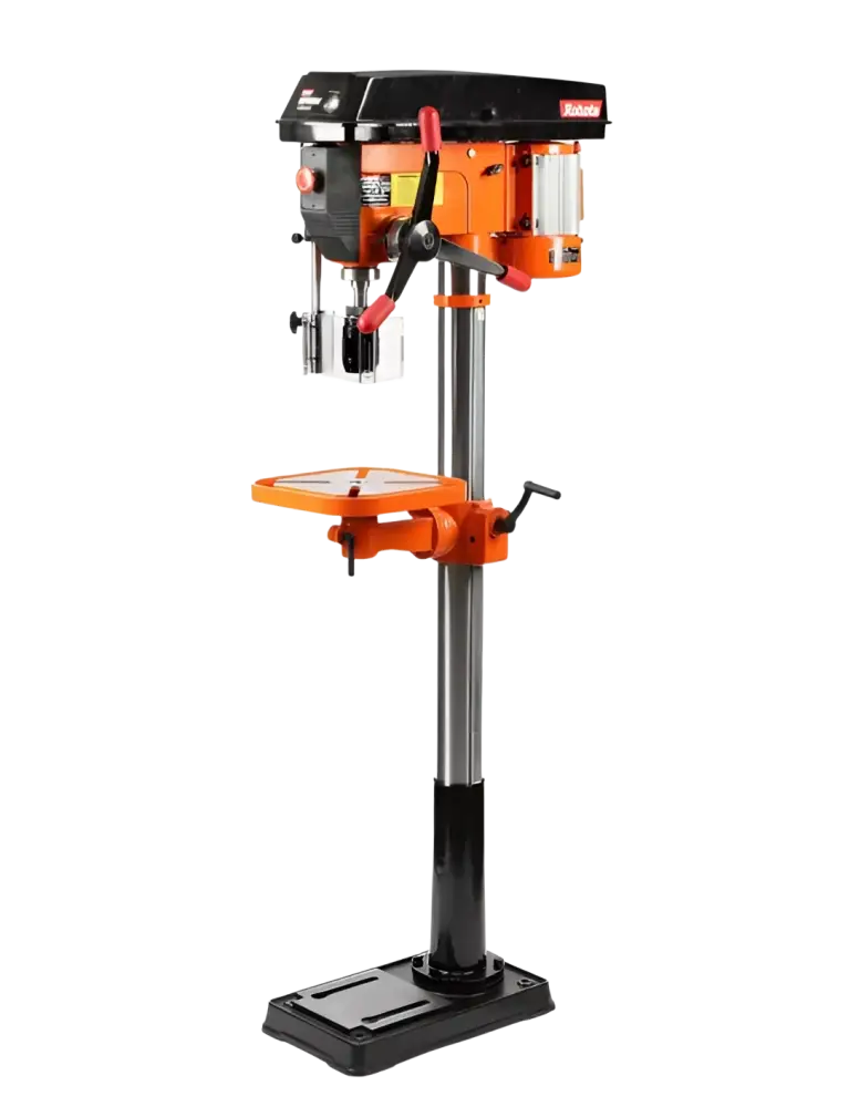 Robota 900w pylväsporakone oranssi ja musta teollisuusporakone säädettävällä metallityöpöydällä