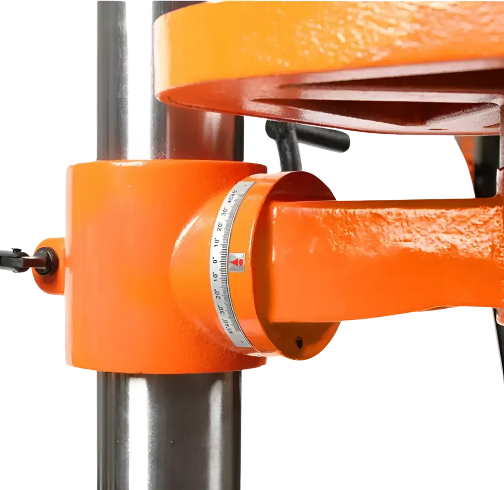 Robota pylväsporakone 900w oranssi teollisuuskäyttöön pyörivällä asteikolla varustetulla varrella