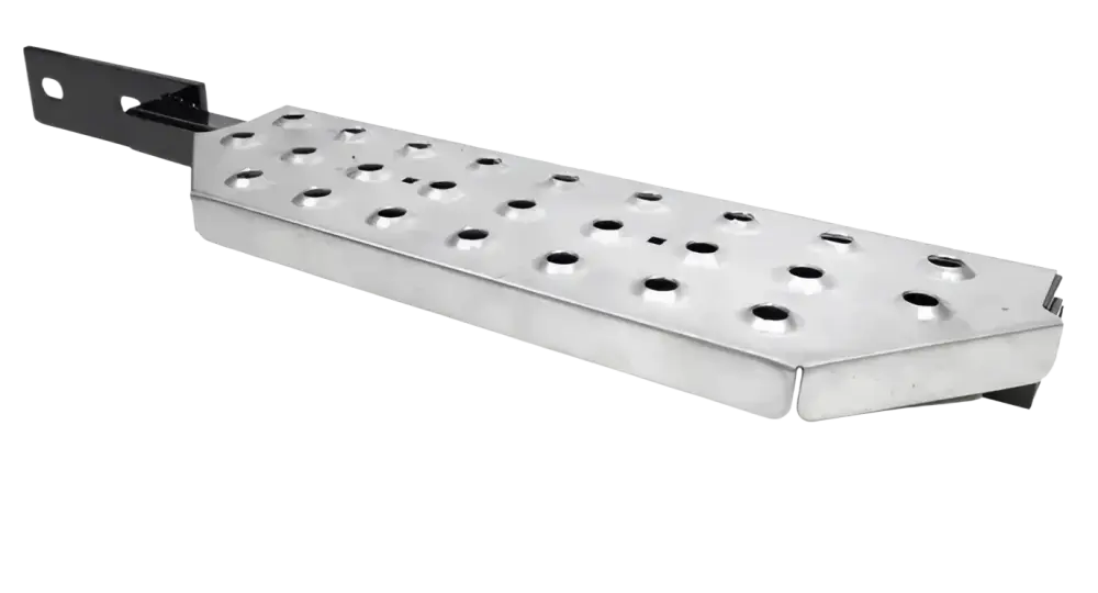 Silver metallinen robota stp-1 grillipoltin, jossa kätisyys molemmille puolille ja musta kiinnitysrunko