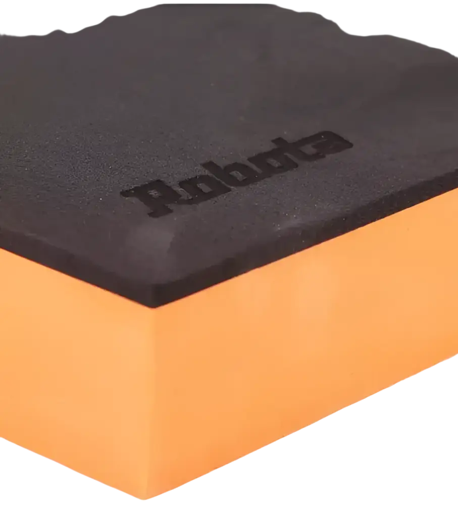 Mustan ja oranssin sävyinen robota työkaluvaunun umpipohja 530x385mm vaahtomuovia