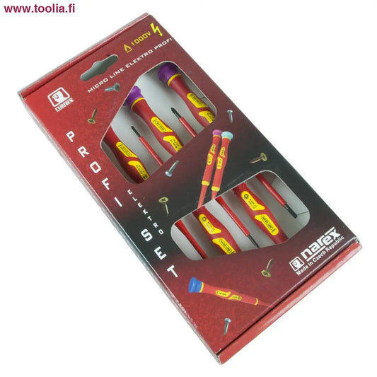 Ruuvimeisselisarja Narex Micro Line Profi|eristetty