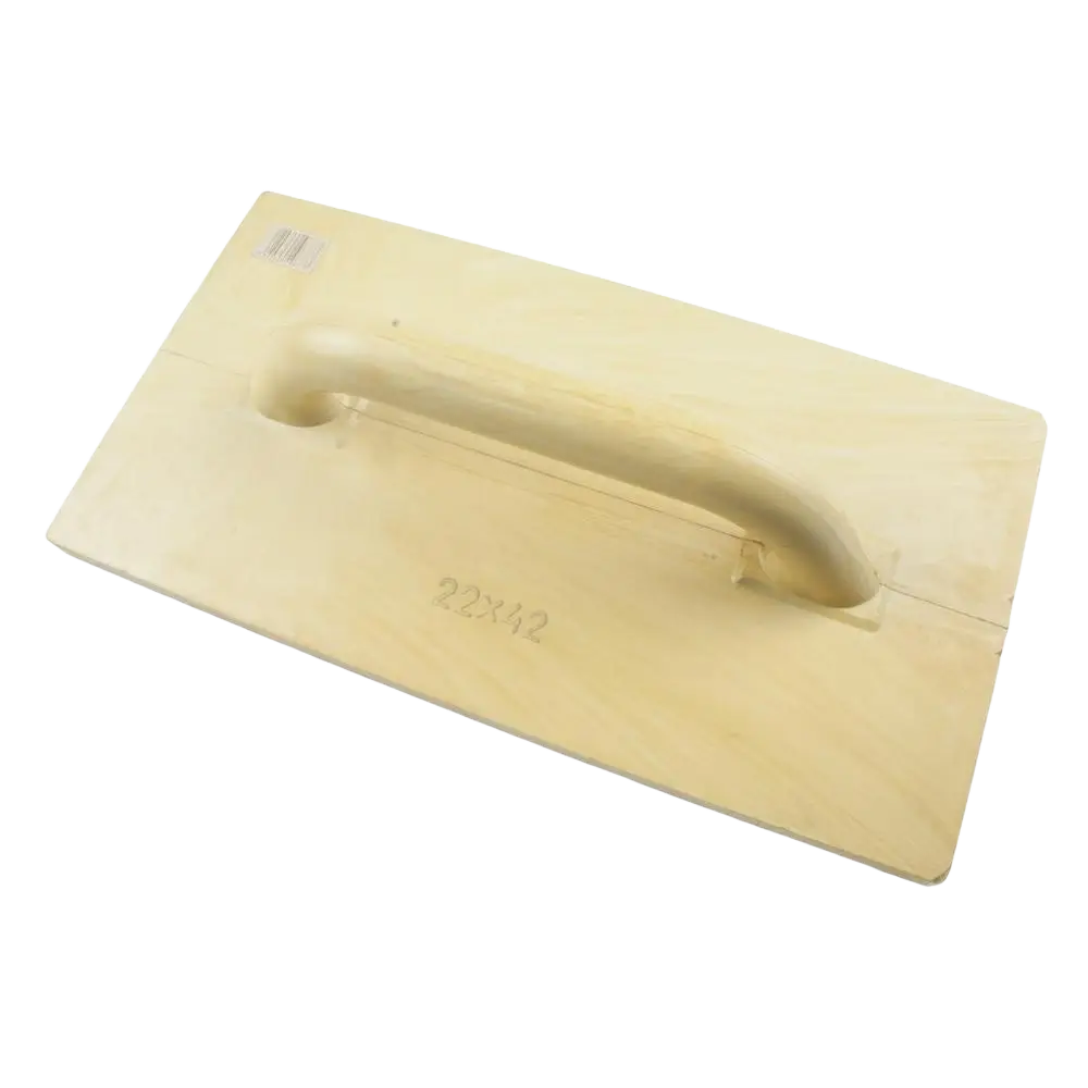 Light beige wooden schwan hansahierrin 220x420mm with molded handle and engraved dimensions for precise use