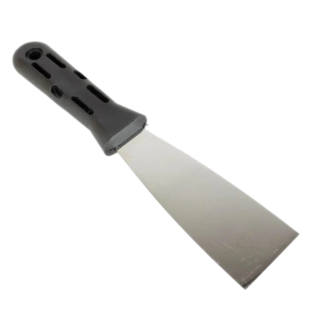 Schwan pakkelilasta 40 mm mustalla muovikahvalla ja ruostumattomalla terällä saumanauhojen painamiseen