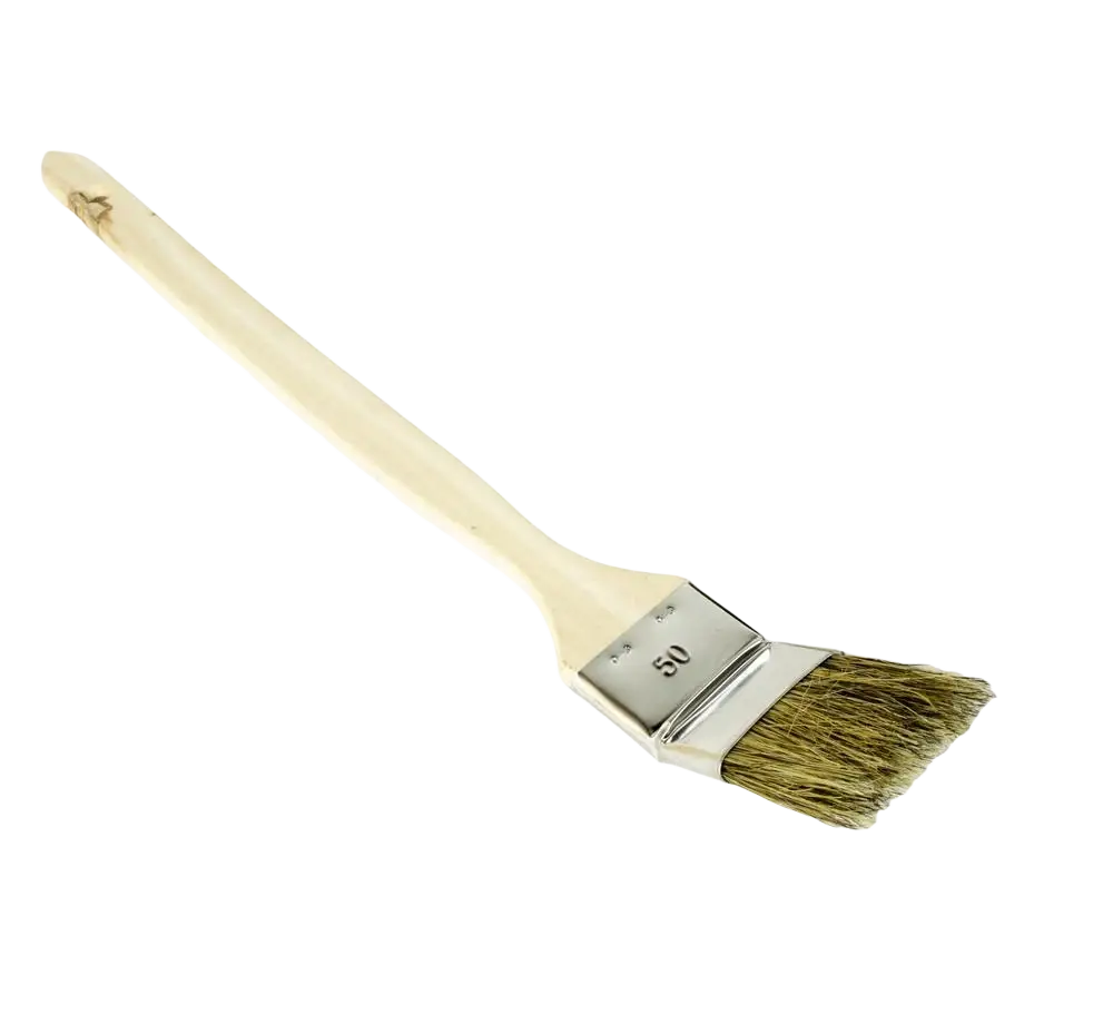 Schwan patterisivellin 50 mm tarjoaa hyvän ulottuvuuden beige puuvarsi ja luonnonharjas maalaukseen