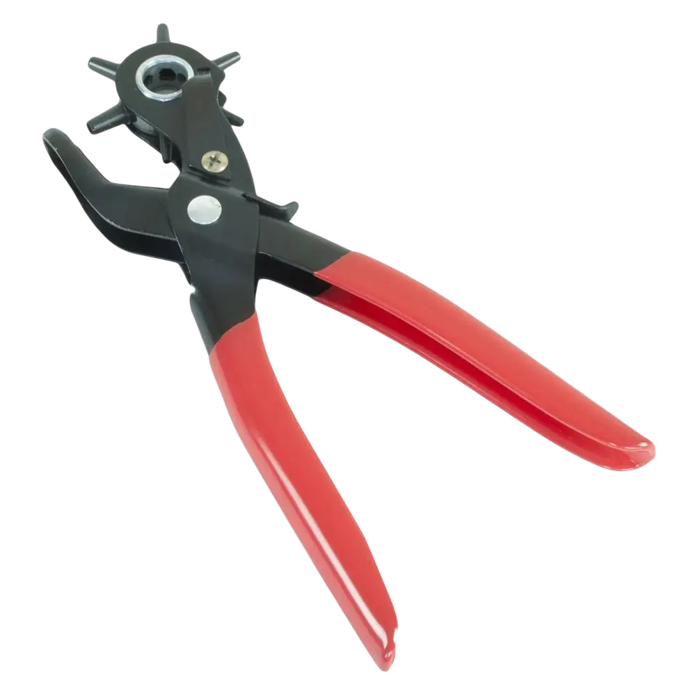 Schwan reiityspihti 225 mm monipuolinen työkalu reikien tekemiseen punaisilla kahvoilla ja mustalla metallipäällä