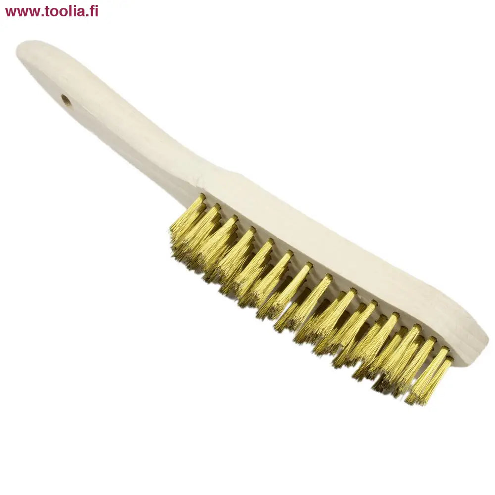 Schwan Teräsharja messingöity    4-rivinen puukahvalla||