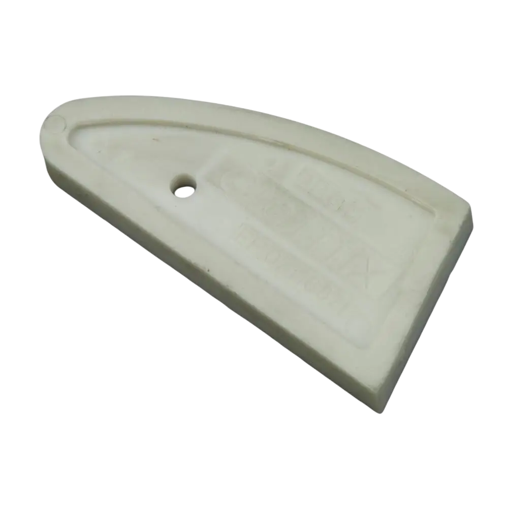 Off-white keraaminen silikonikumi schwan pieni putty knife pyöristetyillä pinnoilla ja ripustusreiällä