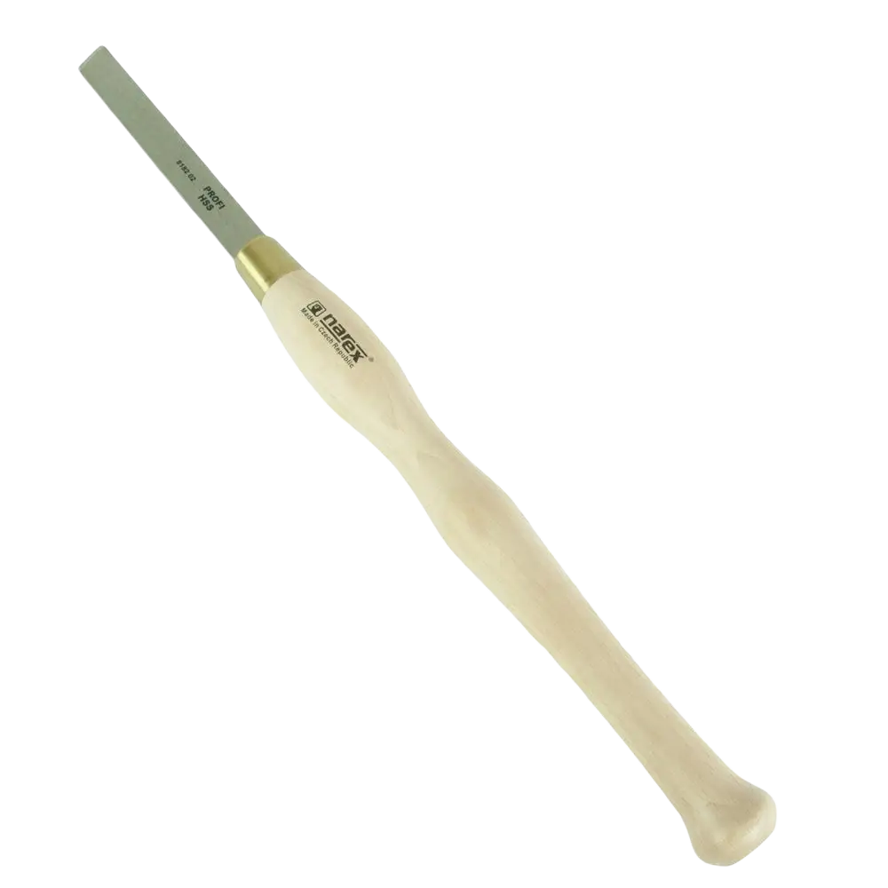 Cream-colored ergonomic handle with metallic blade and gold ferrule of sorvitaltta narex hss viisto tool
