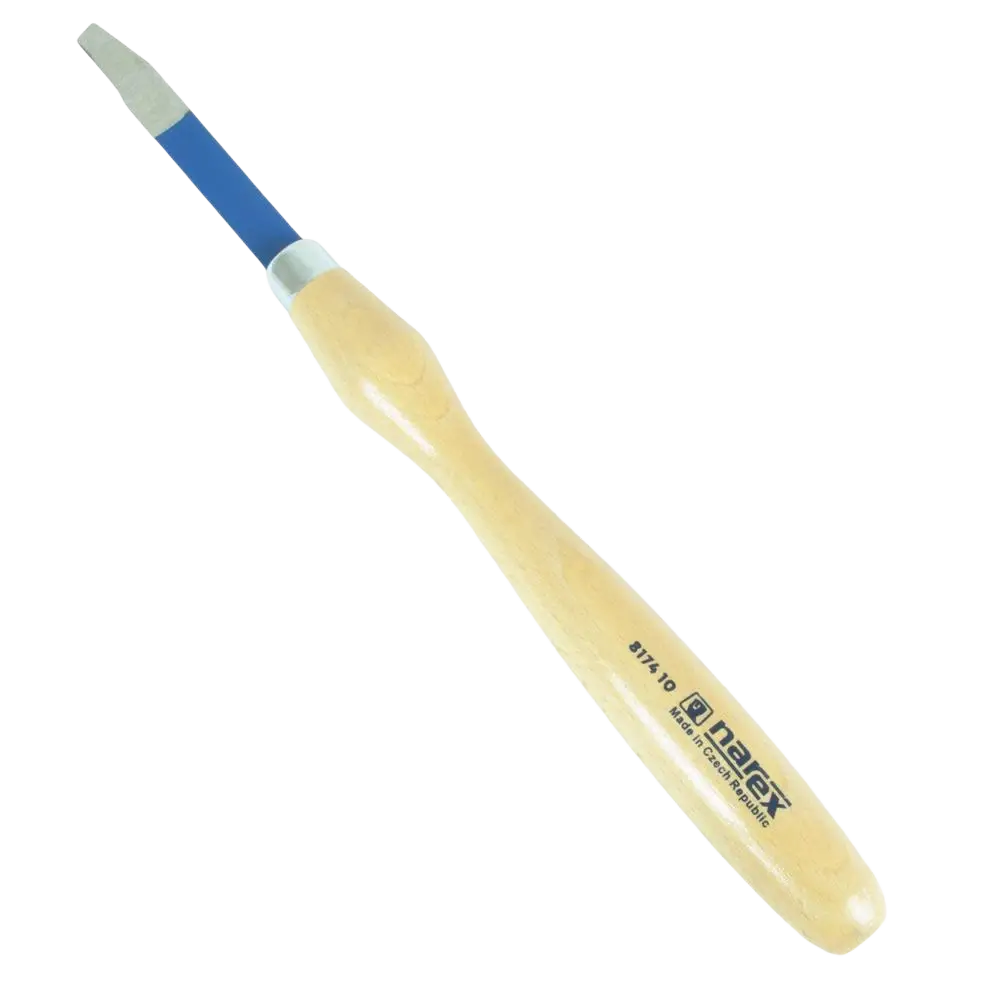 Sorvitaltta narex neliöpää 5/17a-10 tarkkuustyökalu keltaisella kahvalla sinisellä varrella ja hopeanvärisellä kärjellä