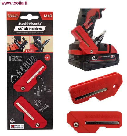 StealthMounts Red 45 magneettipidike kärjille MILWAUKEE M18 2kpl