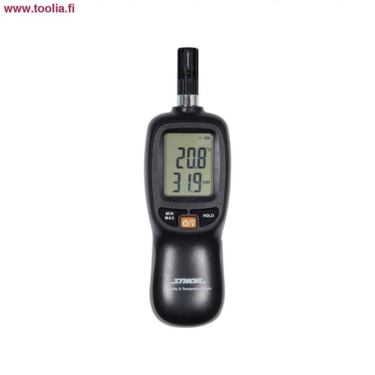 Sthor Digitaalinen kosteus- ja lämpötilamittari|Sthor Digitaalinen kosteus- ja lämpötilamittari myyntipakkaus|Sthor Digitaalinen kosteus- ja lämpötilamittari taustavalolla|Sthor Digitaalinen kosteus- ja lämpötilamittari|Sthor Digitaalinen kosteus- ja lämpötilamittari