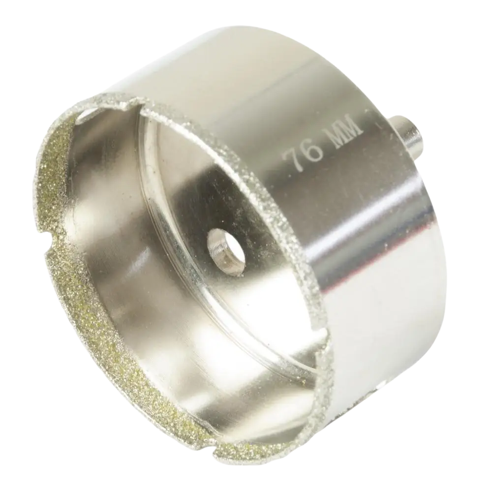 Timanttireikäsaha procat 76 mm hopeanvärinen 76 mm timanttiteräinen kipsi- ja laattareikäsahalla