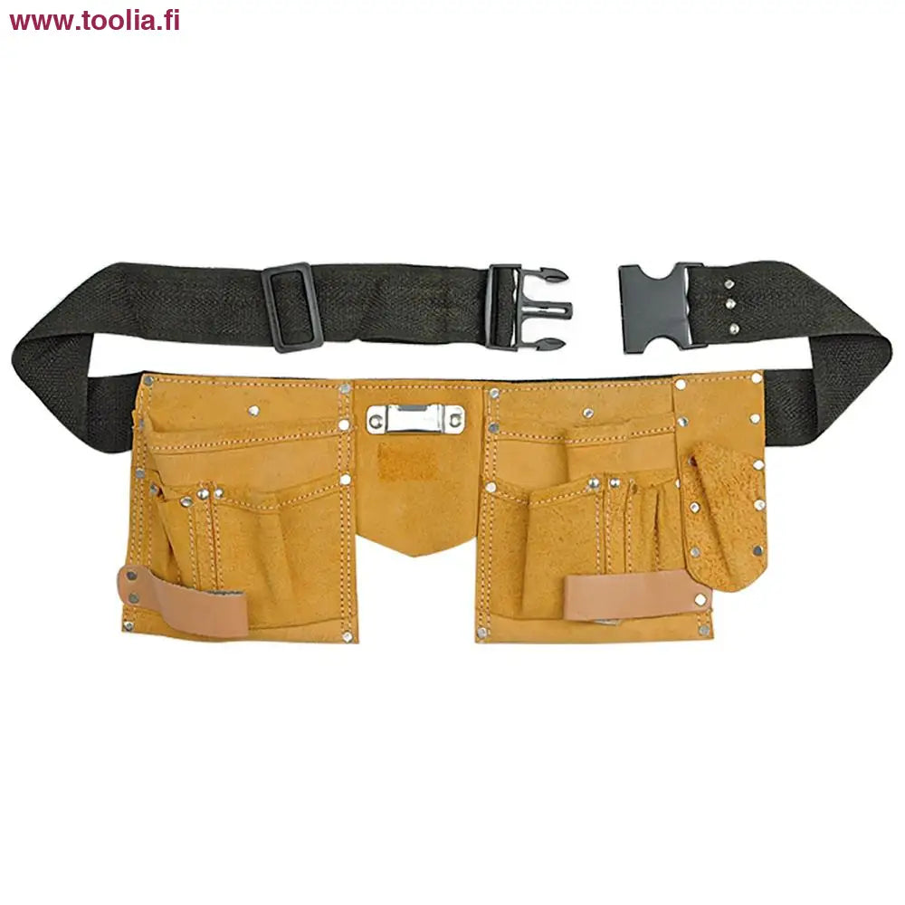 Työkaluvyö mokkanahka 11 taskua   450 x 180 mm|Työkaluvyö mokkanahka kuvituskuva