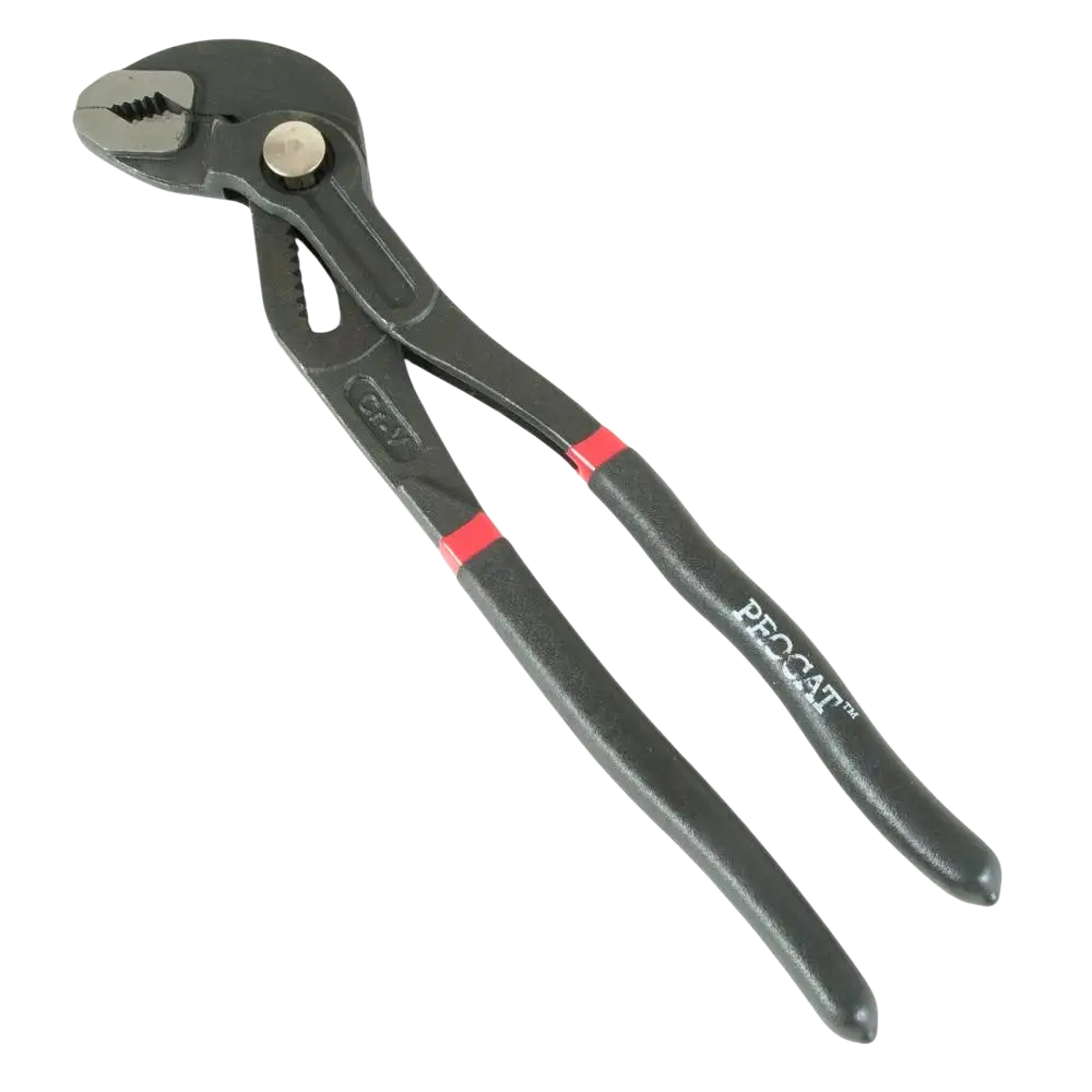 Vesipumppupihti procat 240 mm musta ja punainen pfc putkipihdit cr-v teräksestä teksturoiduilla otteilla